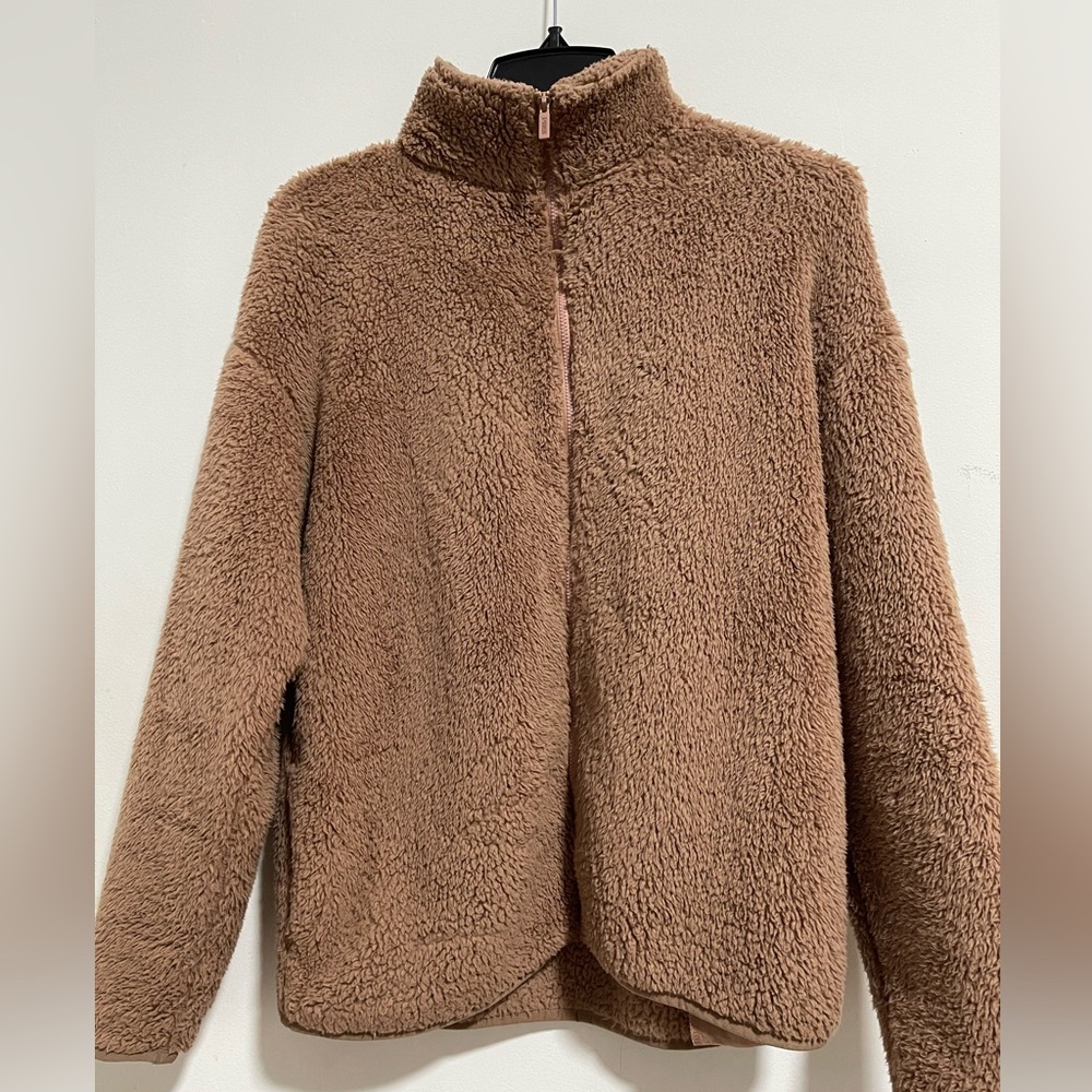 PINK Victoria’s secrets Sherpa Full zip jacket Size XS